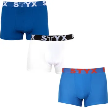3PACK pánské boxerky Styx sportovní guma nadrozměr vícebarevné (3R96817) 4XL Možnost vrácení zboží ZDARMA do 120 dnů!
