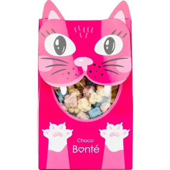 Čokoláda Choco Bonté Mlsná kočička - meruňkové kostičky v bílé čokoládě