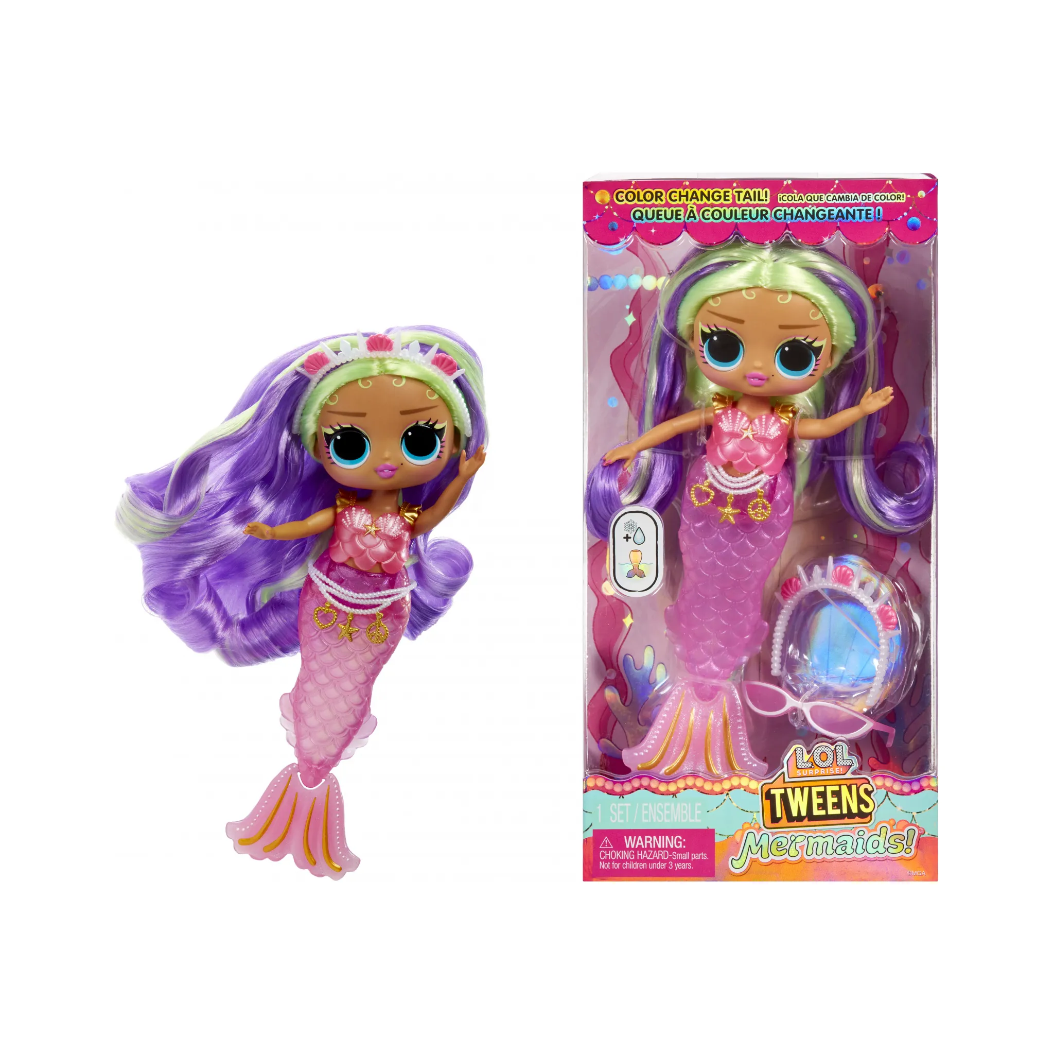 Fotografie 3 - Panenka MGA L.O.L. Surprise Tweens Fashion mořská panna Cleo Cove