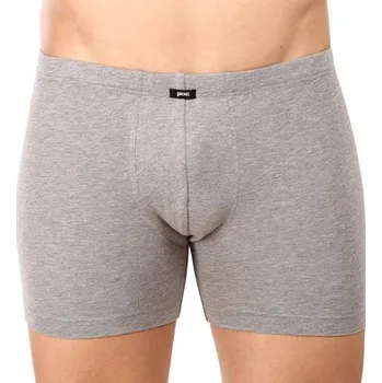 Slipy Pleas Pánský slip s prodlouženou nohavičkou šedé melé XL (180584-202-054)