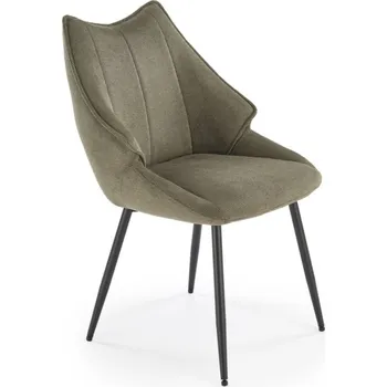 Jídelní židle Jídelní křeslo KORFU — kov, látka, olivová