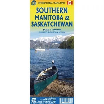 ITMB Publishing mapa Southern Manitoba, Southern Saskatchewan1:900 t. ITM