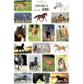 samolepka Velké dětské samolepky - Koně 2
