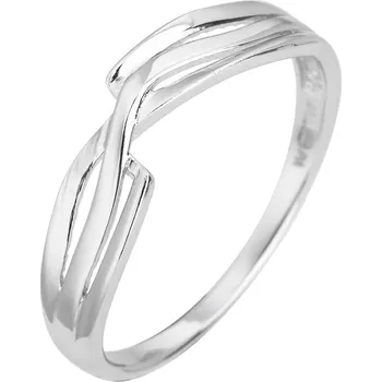 Prsten BEALIO BEALIO Stříbrný prsten VLNKY propletené 56 mm