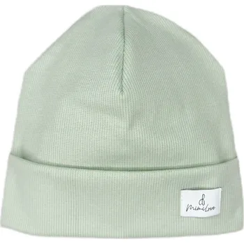 Čepice Mimilove Přechodová čepice 0-6m. Mentolová Limited Edition