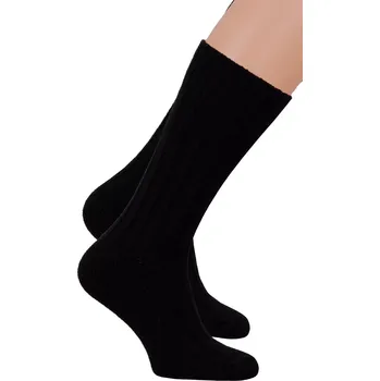 Pánské oblečení Pánské jednobarevné ponožky 085/003 Steven Barva/Velikost: černá / 44/46