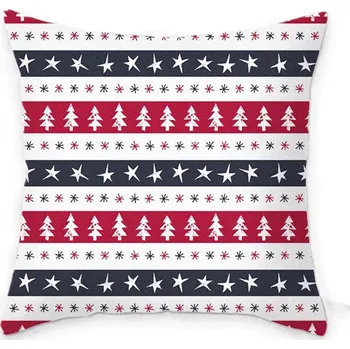 Polštář Vánoční potah na polštářek 40x40 cm - stromky