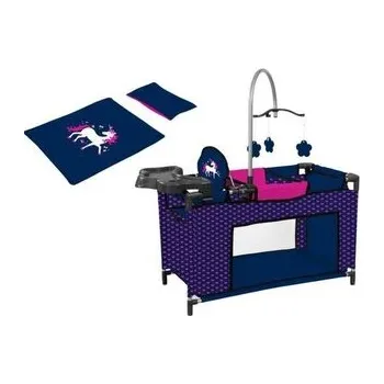 Panenka Łóżeczko dla lalki granatowe z akcesoriami (pl, 2000, Bayer Design)