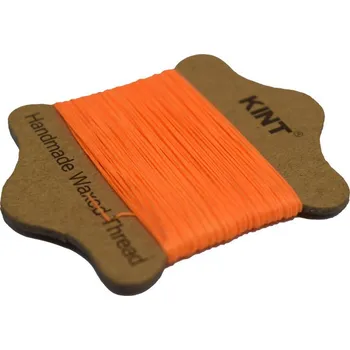 Dětské navlékací korálky Voskovaná nylonová šňůrka Orange Red - Ø 0,45 mm , návin 20 m