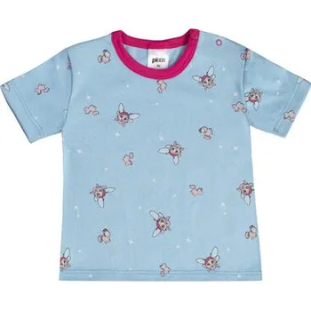 Dětská móda Pleas Dětské tričko s krátkým rukávem tyrkysová 074 (168318-807-074)