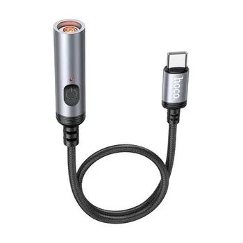Adaptér zapalovače cigaret HOCO UA30 pro konektor USB C, délka 30cm černý