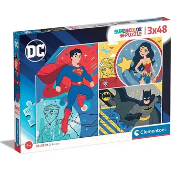 Puzzle Puzzle 3x48 dílků DC Comics