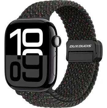 Příslušenství k chytrým hodinkám VSECHNONAMOBIL 90404 DUX BRAIDED Nylonový řemínek pro Apple Watch 10 / 11 46mm černý