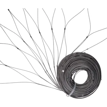 Pletivo nerezová lanková síť, oko 200 x 200 mm, tl. 2 mm, AISI316 - fasádní lanková síť, šířka 3 m, délka 25 m, oko 200 x 200 mm, tloušťka lanka 2 mm