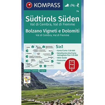 Kompass Sudtirols Suden, Bolzano Vigneti 1:25 t.