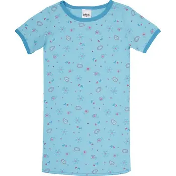 Pleas Dívčí noční košile s krátkým rukávem modrá 104 (168792-800-104)