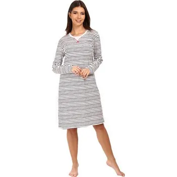 Dámské noční prádlo Pleas Dámská noční košile s dlouhým rukávem bílá M (179737-100-040)