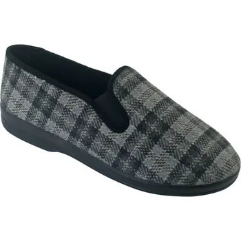 Pánské pantofle Bačkory Adanex Per pedes 29135 šedé káro velikost: 40