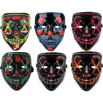 Karnevalová maska Verk 26039 svítící maska očista mix barev