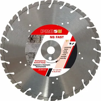 Řezný kotouč Kotouč řezný diamantový PRO5 - NS FAST 230mm