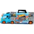 autíčko Hot Wheels 42040 transportér pro 14 vozů s autíčkem a dopravními značkami