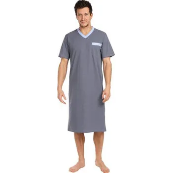 Pánská noční košile Pleas Pánská noční košile světle modrá M (180807-805-050)