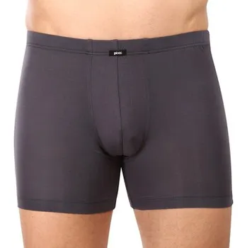 Slipy Pleas Pánský slip s prodlouženou nohavičkou antracit 3XL (180585-203-058)