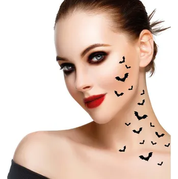 Karnevalový doplněk Tetování - Netopýři - 16 ks