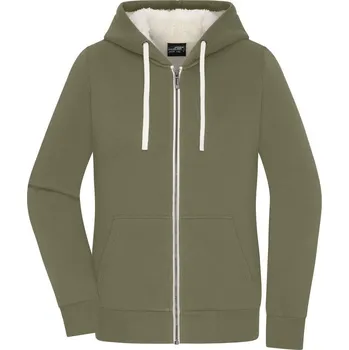 Dámská mikina JAMES & NICHOLSON Mikina FRIGGA LADY, různé barvy Velikost XL olive