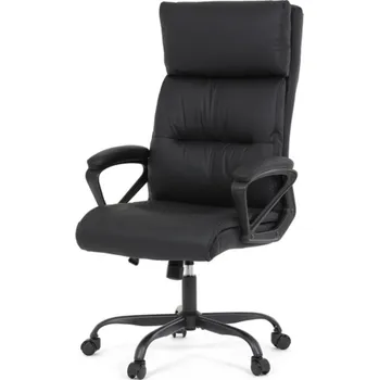 Kancelářské křeslo kožené Autronic KA-Y346 BK černé