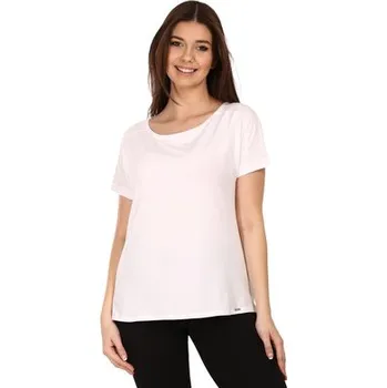 Dámské tričko Pleas Dámské tričko s krátkým rukávem bílá L (179745-100-042)