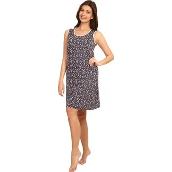 Dámské noční prádlo Pleas Dámská noční košile bez rukávů grafit M (177475-207-040)