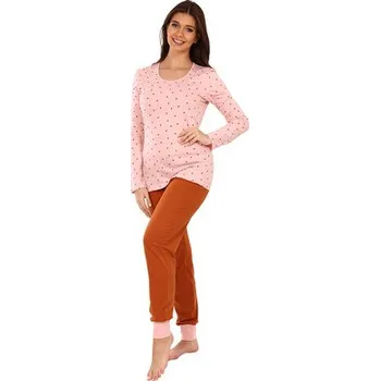 Pánské pyžamo Pleas Dámské pyžamo dlouhé rosa 2XL (178659-506-046)