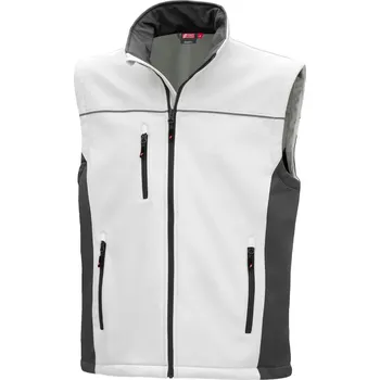 Pánská vesta NITRAS MOTION TEX LIGHT, softshellová vesta, bílá / šedá Velikost: 3XL