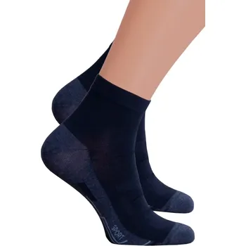 Chlapecké spodní prádlo Pánské kotníkové ponožky 054/263 Steven Barva/Velikost: granát (modrá) / 41/43