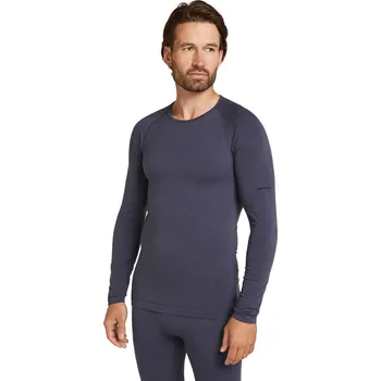 Pánské tričko Pánské merino tričko s dlouhým rukávem ICEBREAKER Mens 260 Zoneknit Seamless LS Crewe, Graphite velikost: M