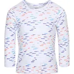 Pleas Dětské tričko s dlouhým rukávem bílá 104 (181218-100-104)