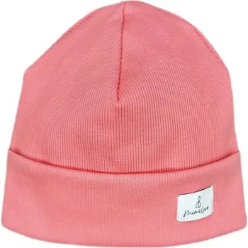 Čepice Mimilove Přechodová čepice 0-6m. Korálová Limited Edition