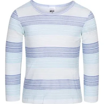 Dívčí tričko Pleas Dětské tričko s dlouhým rukávem bílá 104 (181219-100-104)