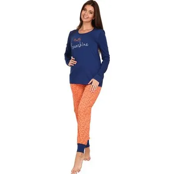 Pánské pyžamo Pleas Dámské pyžamo dlouhé modrá 3XL (177513-800-048)