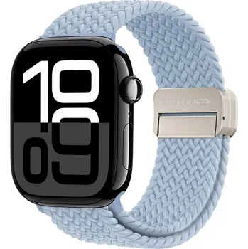 Příslušenství k chytrým hodinkám VSECHNONAMOBIL 90415 DUX BRAIDED Nylonový řemínek pro Apple Watch 10 / 11 42mm světle modrý