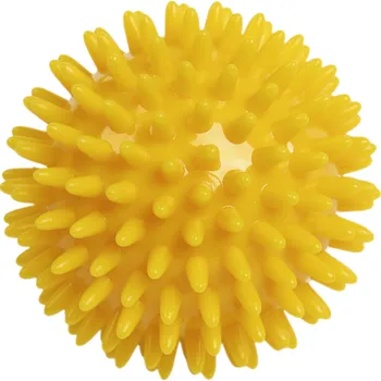 Masážní míček MVS Masážní míček ježek žlutý 8 cm