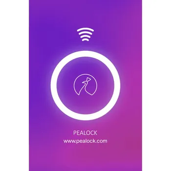 Zámek na kolo Pealock NFC karta růžová