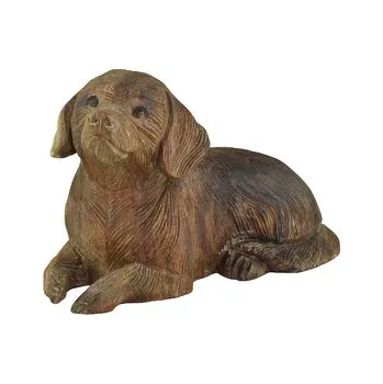 Dřevěná soška Pes 14 cm