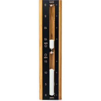 Narvi Black přesýpací hodiny do sauny černé bílý písek 15min.