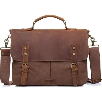 Vormor pánská kožená retro brašna Grind Hnědá VORMOR 97k-cube