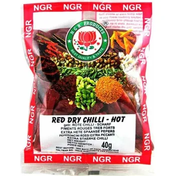 Koření NGR Sušené červené chilli papričky - celé 40g