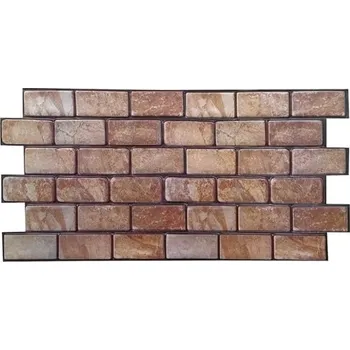 Obklad Obkladové panely 3D PVC kamenný obklad hnědý