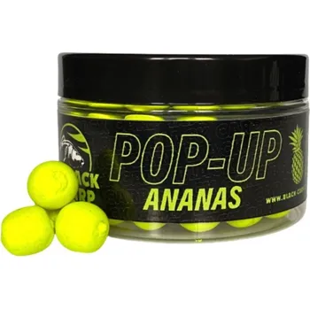 Boilies Plovoucí Boilies Black Carp Pop-Up 12mm 50gr Ananas