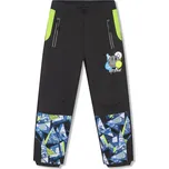 Chlapecké softshellové kalhoty, zateplené - KUGO HK5052, černošedá / černošedý pas Barva: Černá, Velikost: 104